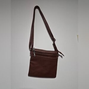 Brown Leather Crossbody Bag